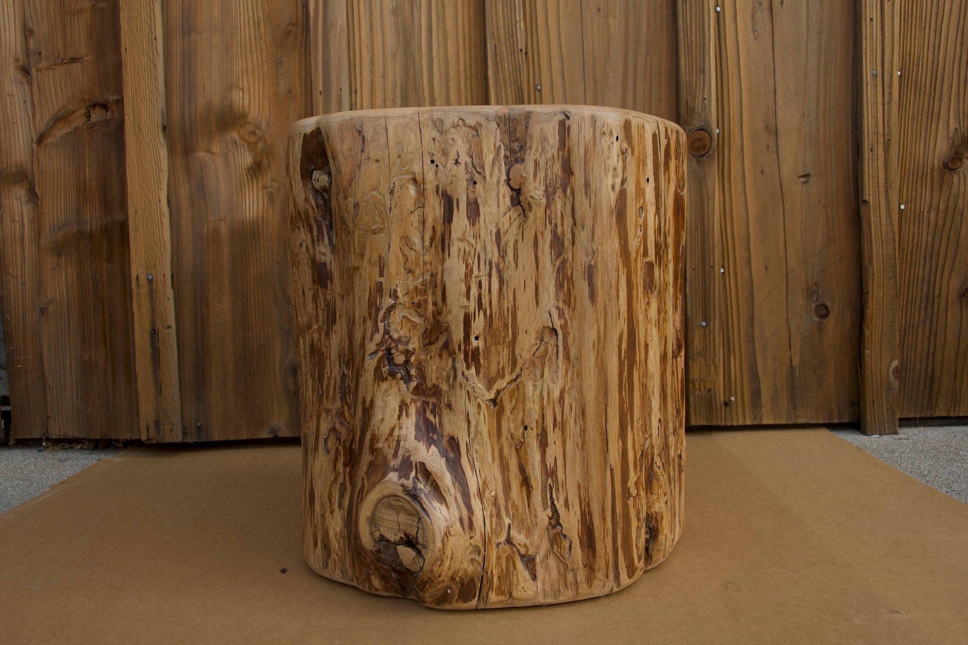 Monterey Cypress Wood Stool #143140