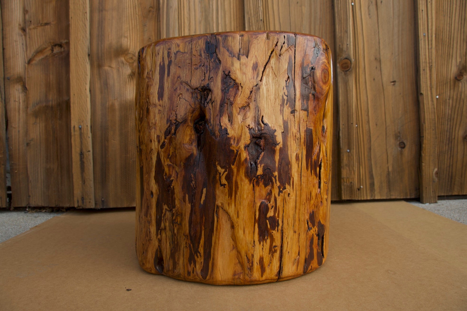 Monterey Cypress Wood Stool #143141