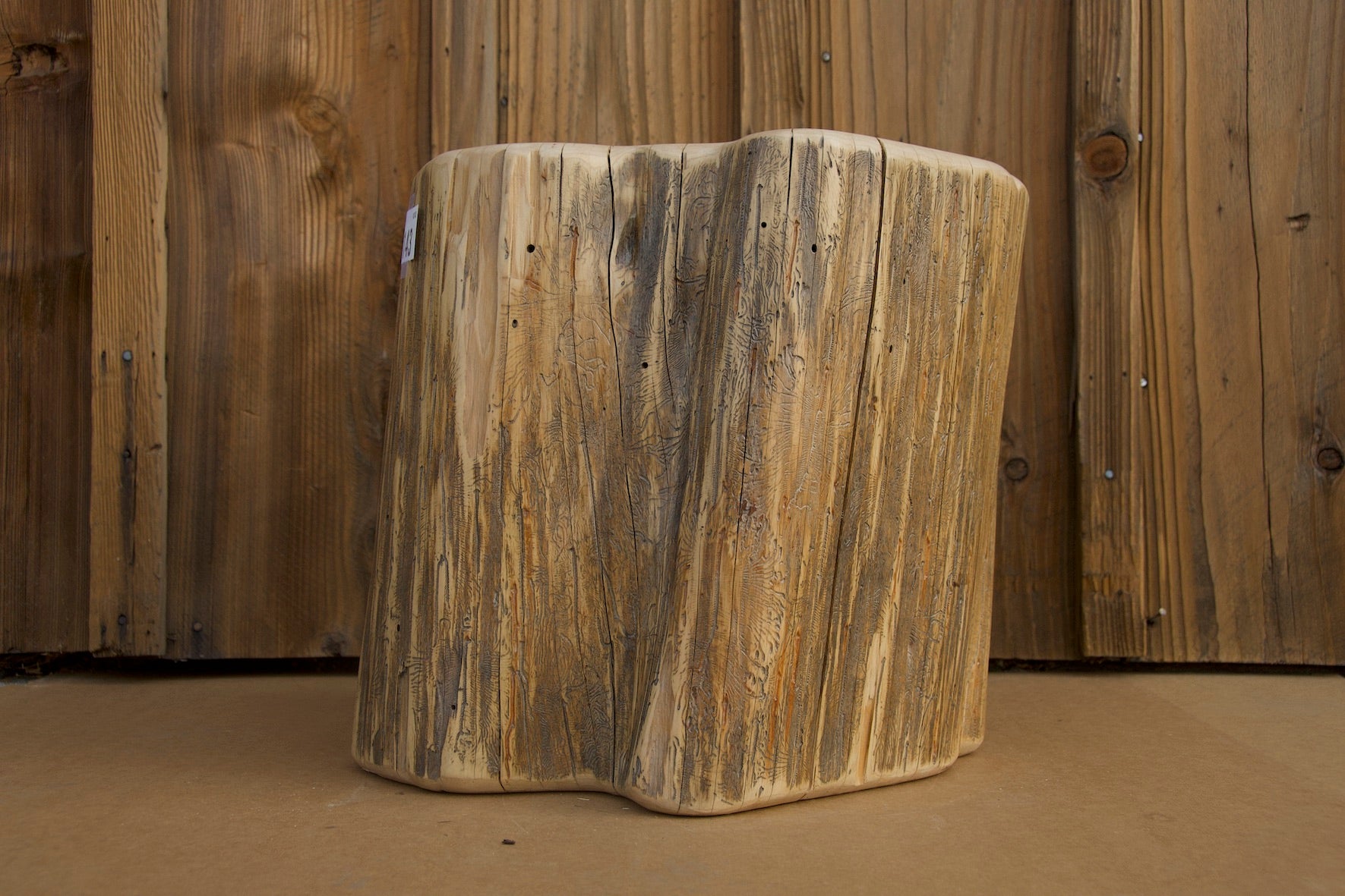 Monterey Cypress Wood Stool #143143