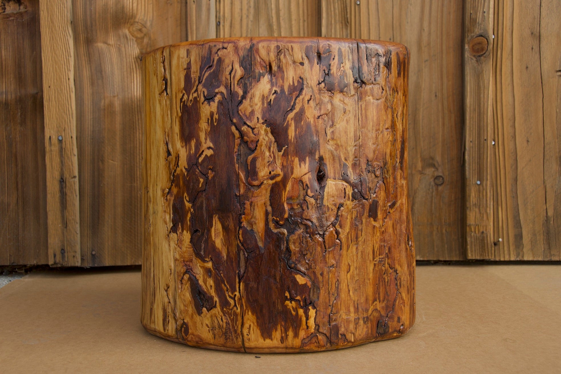 Monterey Cypress Wood Stool #143144