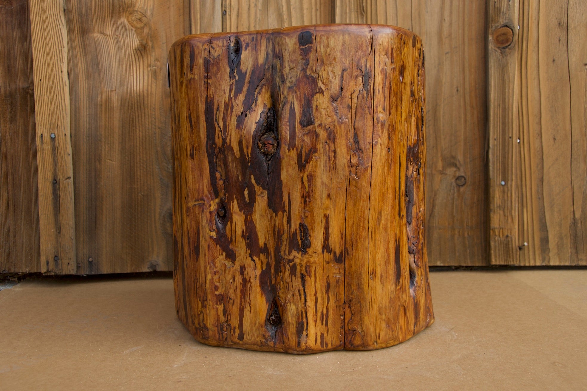 Monterey Cypress Wood Stool #143145