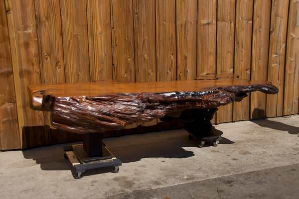 Old Growth Redwood Burl Table #143147