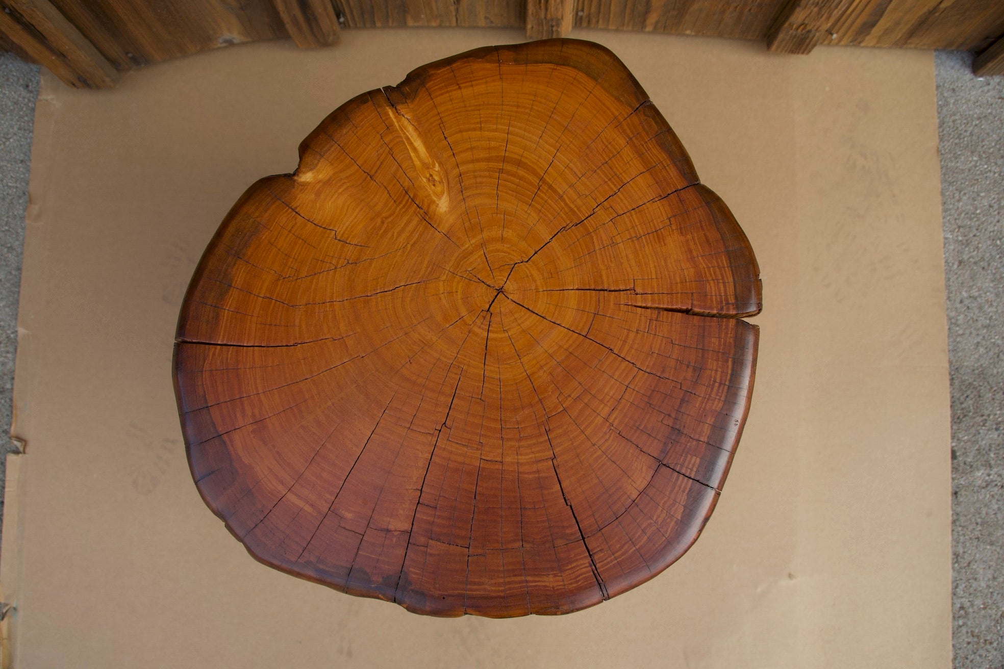 Monterey Cypress Wood Stool #143141