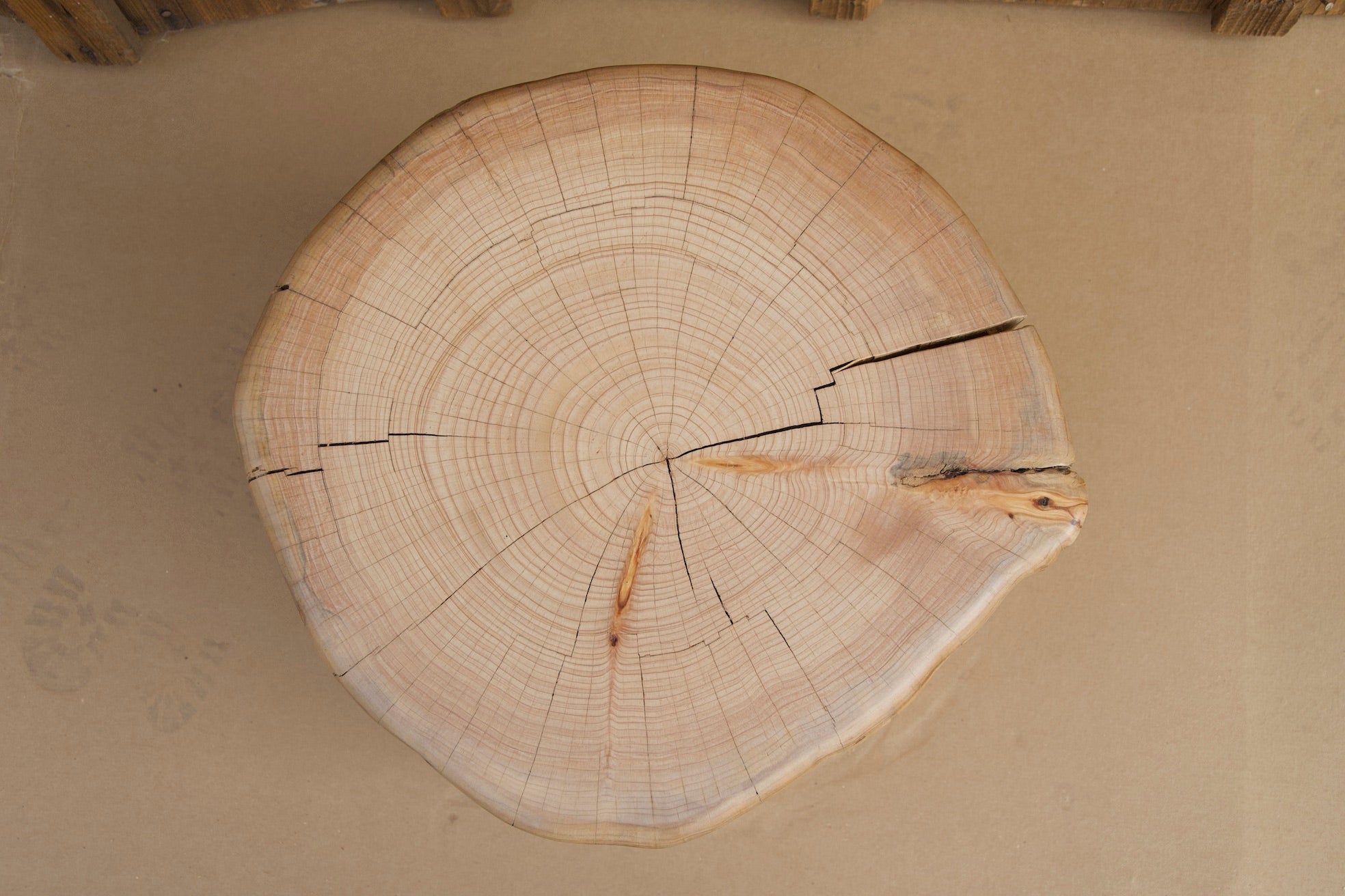 Monterey Cypress Wood Stool #143146