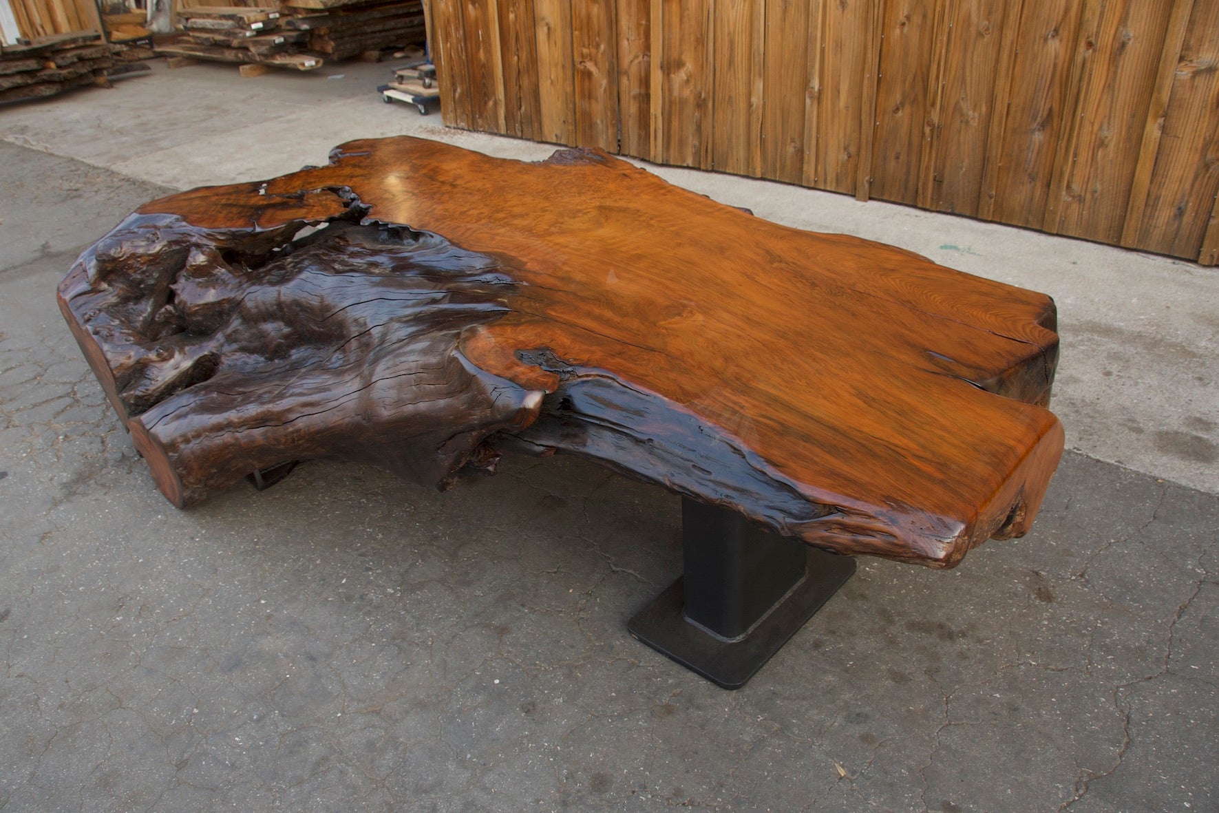 Old Growth Redwood Burl Table  #143147