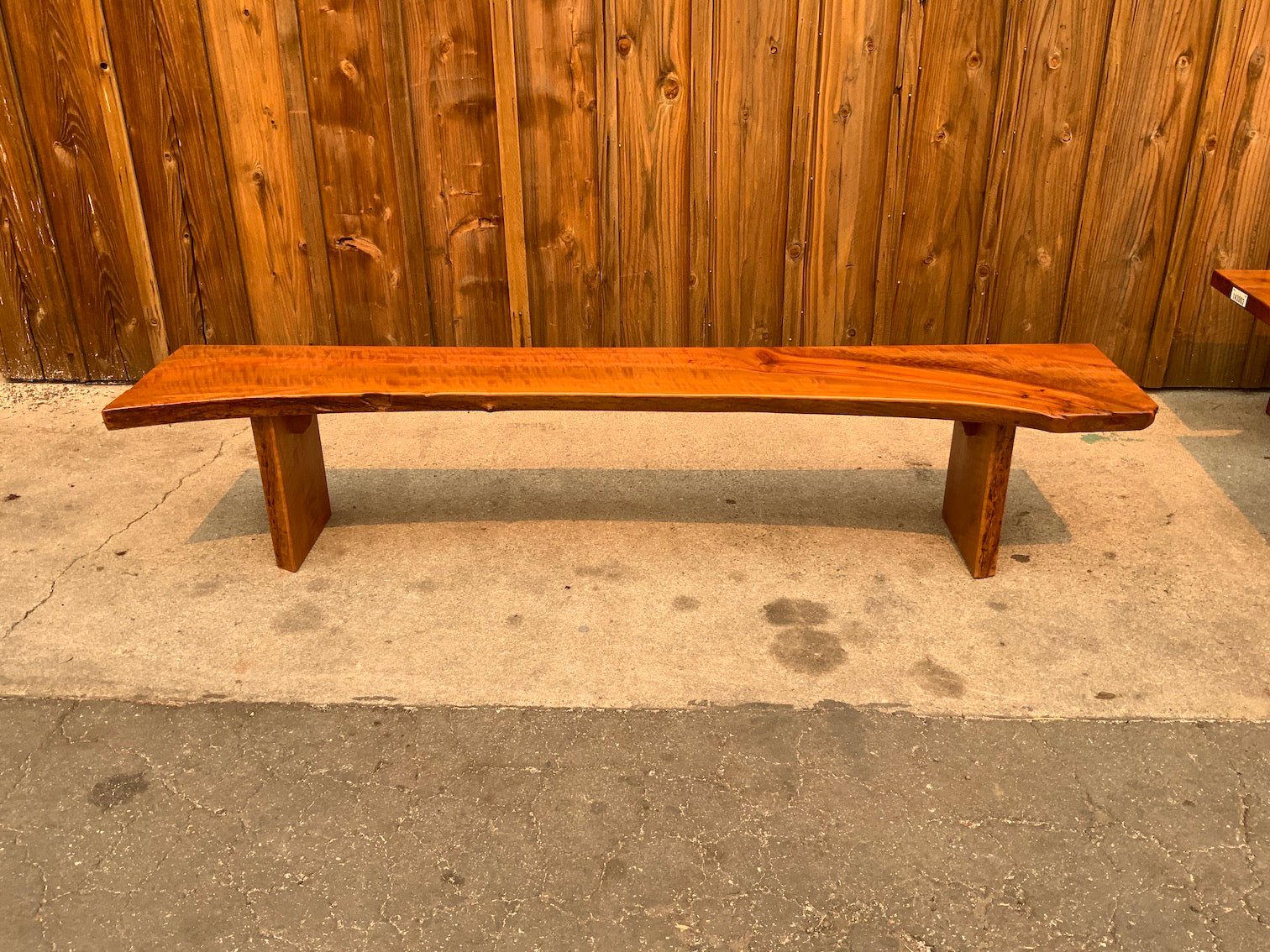 Curly Grain Madrone Bench #143001